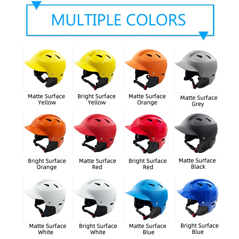 New design Adjustable Water SportsSafety Helmet for Kayaking Water Skiing Canoeing 15 Colors Protect Your Head While 2024