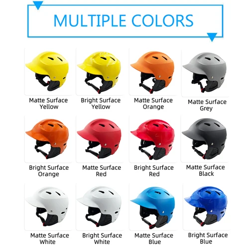 Imagen 2 del producto Nuevo diseño, casco de seguridad deportivo acuático ajustable para kayak, esquí acuático, canoa, 15 colores, protege tu cabeza mientras 2024