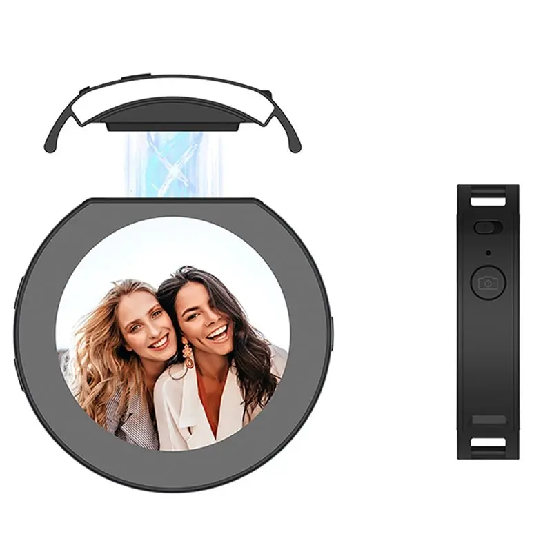 GROCE-Wireless Phone Magnetic Selfie Screen 2.1\\\\\\\" Round For Vlog Projector Smartphone Screen Mirroring Device For Smartphones