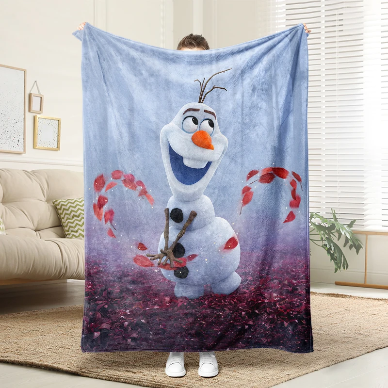 

Disney Frozen Olaf Soft Flannel Blanket Warm Throw Sofa Bed Cartoon Blanket Kids Gift Cute Snowman Home Decor
