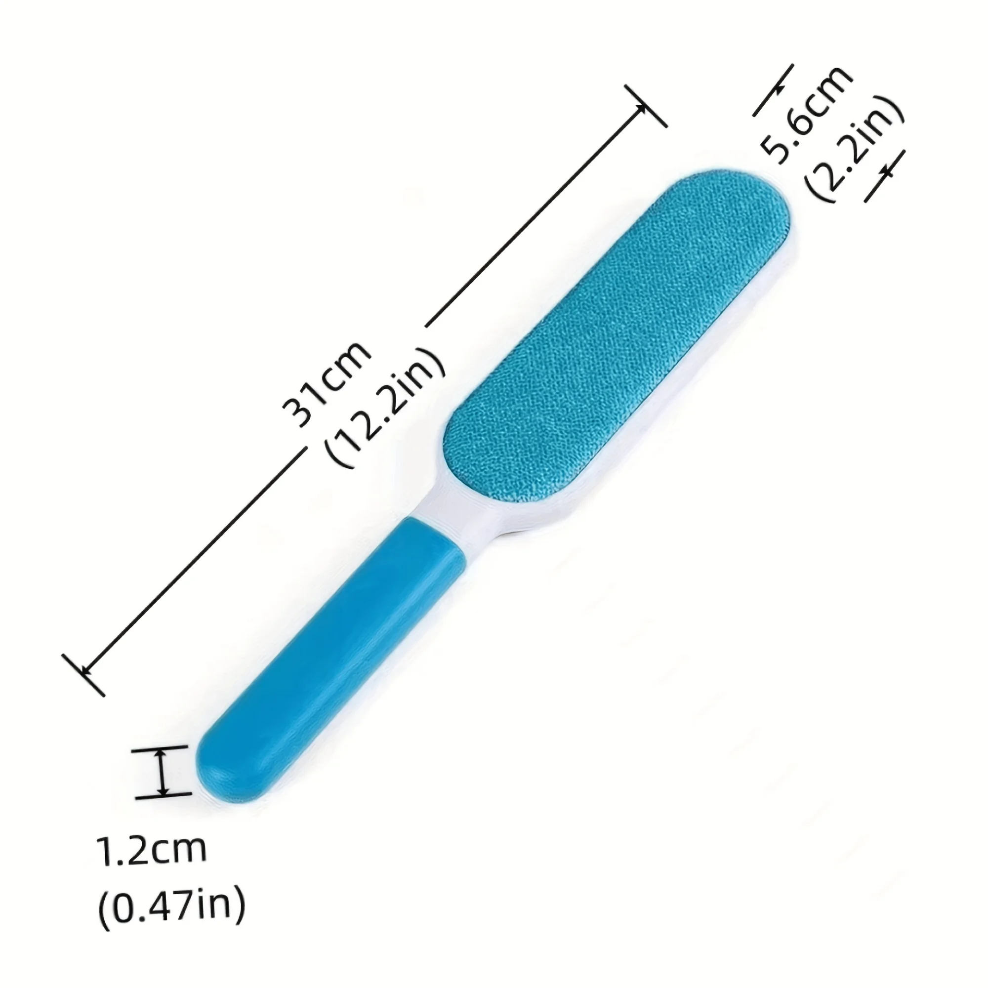 Double-Sided Lint Remover Brush, Plastic Material, Manual Operation, No Electricity Needed - Pet Hair & Dust Cleaning Tool