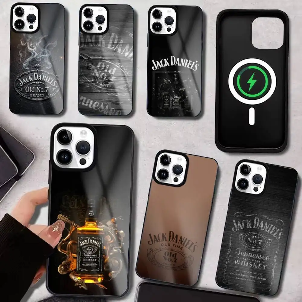 

J-Jack Classic Retro D-DaNiels Phone Case Wireless Charging Compatible with iPhone 11/12/13/14/15/16/17 plus pro Max For Magsafe
