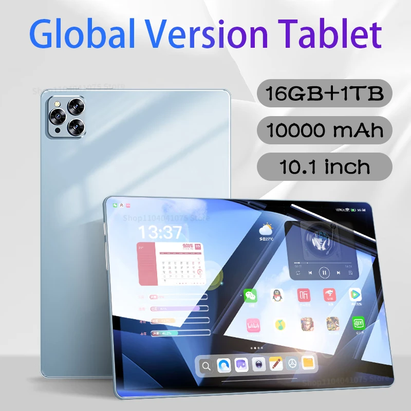 

2024 Tablet Pad 8 Pro Android 13.0 10000mAh Globale versione 16GB + 1TB 10.1 inch Qualcomm Snapdragon 8 Gen2 10 Core Android