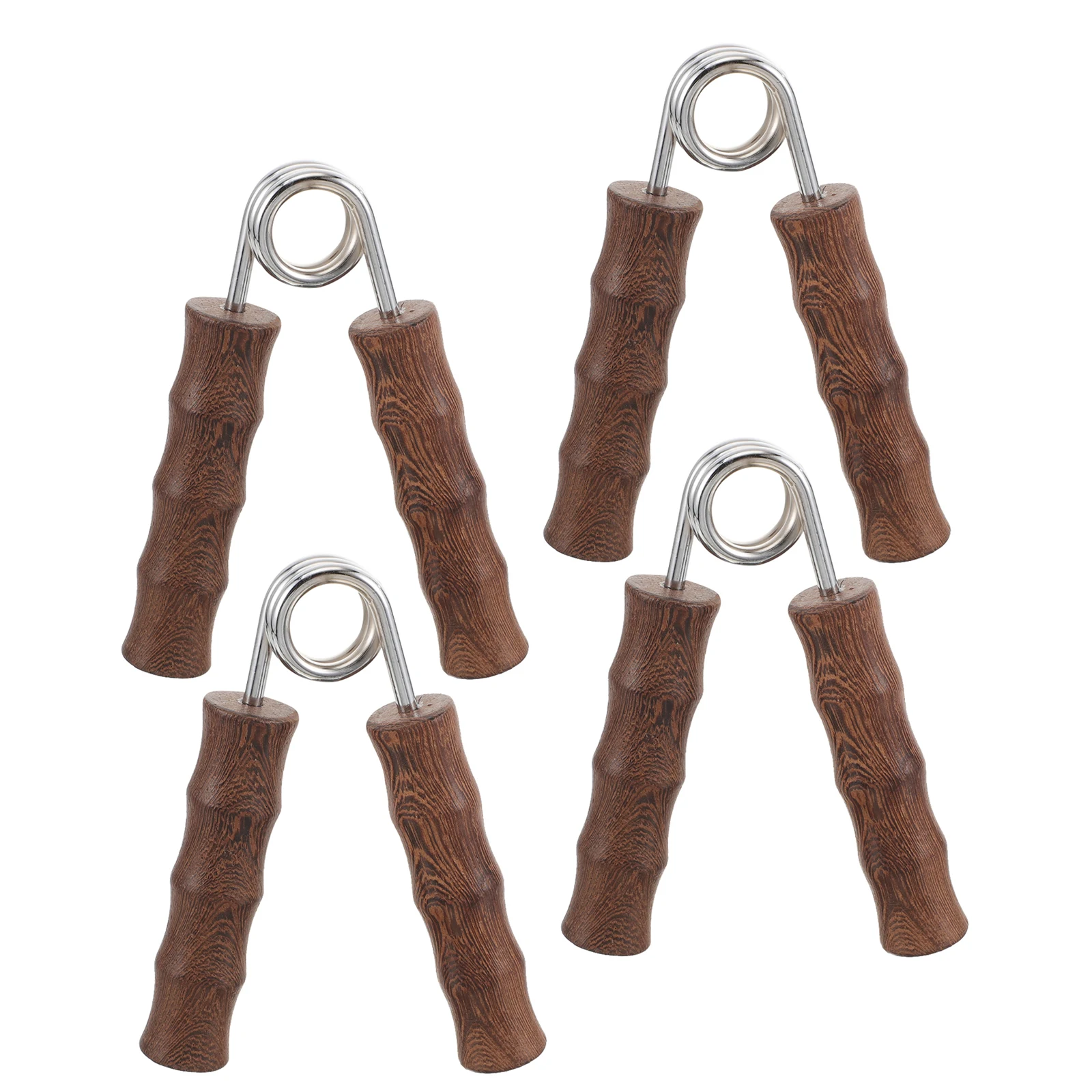 

4Pcs Natural Wood Grip Strength Trainer Hand Exerciser Enhance Dexterity Flexibility Portable Hand Workout Tool