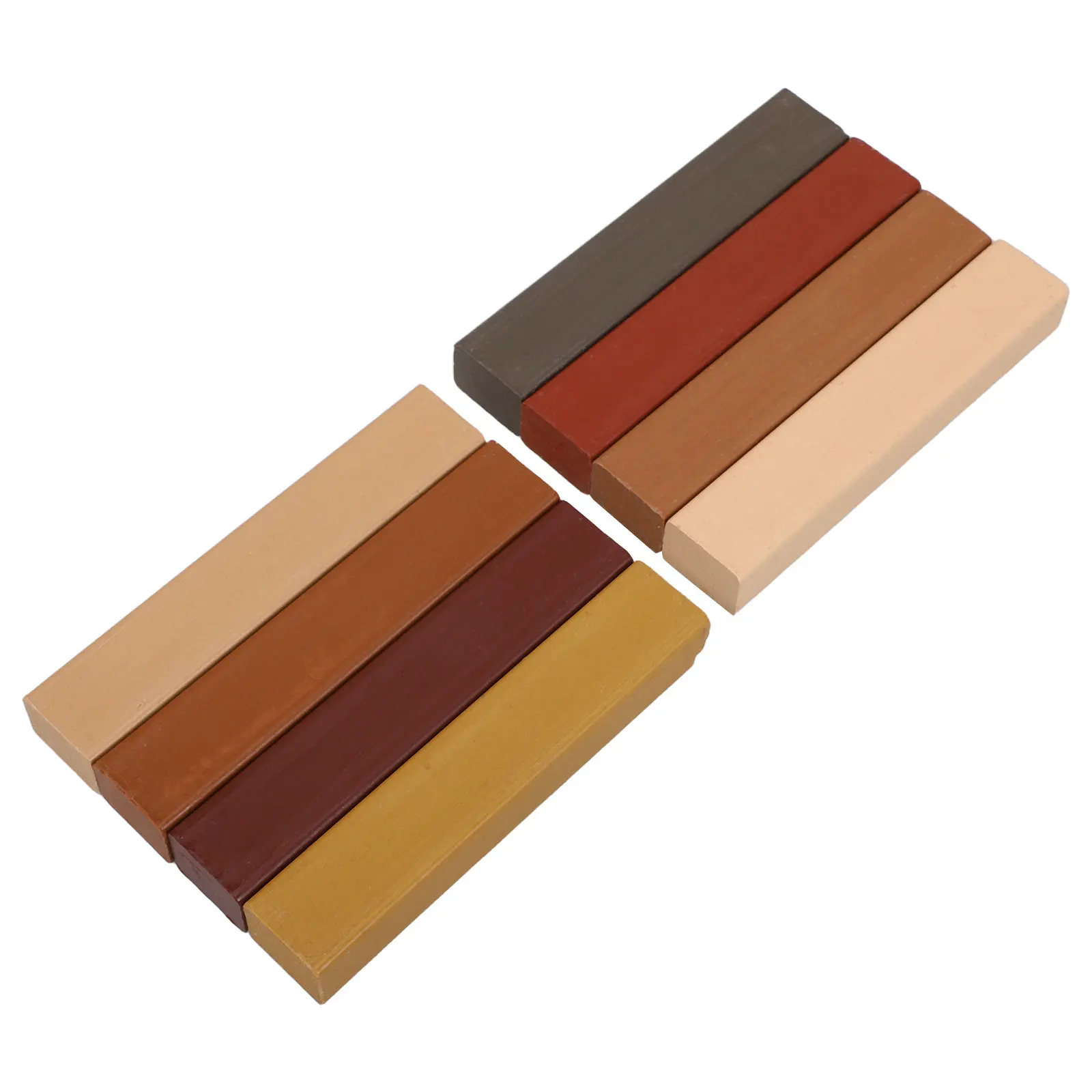 

8Pcs Wood Floor Repair Wax Crayons Multicolor Hard Furniture Wax Sticks Heat Melt Repair Kit Scratch Dings Holes Cabinets