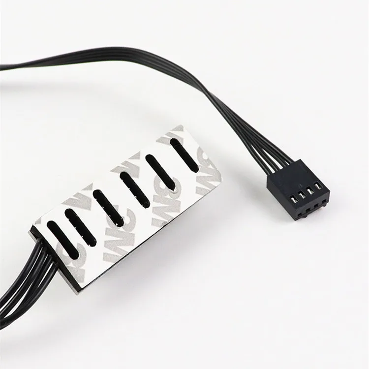 40Cm 1 To 5 4-Pin Molex TX4 PWM Fan CPU HUB Splitter Casing PC Chasis Cooler Kabel Ekstensi Daya Adaptor Controller