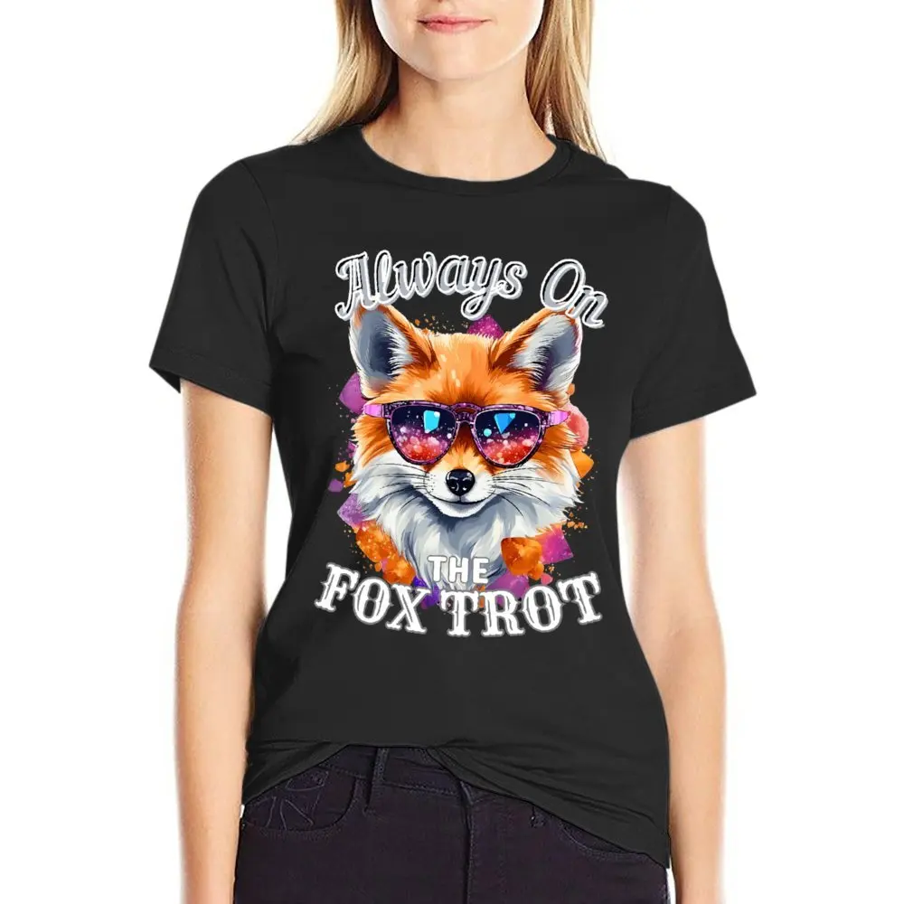 Crewneck On The Fox Trot Classic for T-shirt  Sport T-shirts Classic Humor Graphic Travel