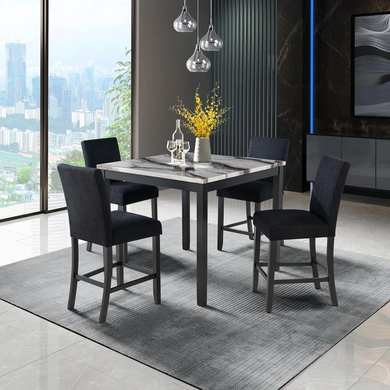 

Leonia Bar Table Set with 4 Stools