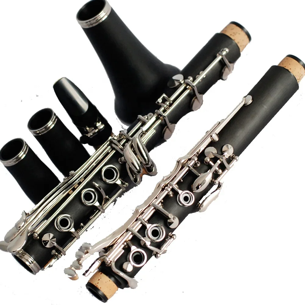 French System G Clarinet Hard Rubber Nickel Plated Keys Instrument