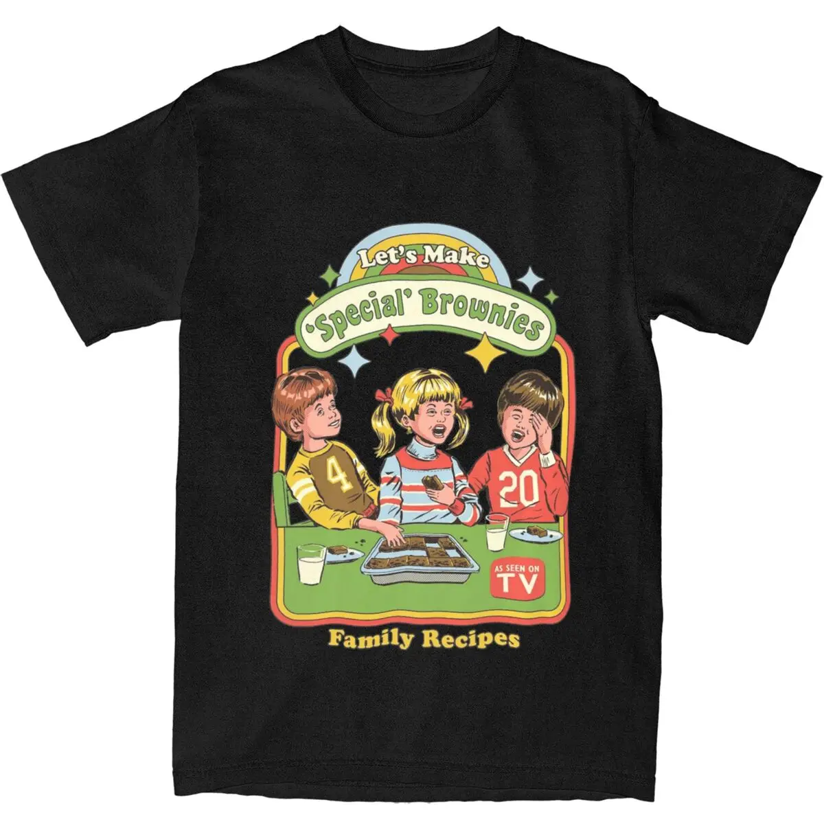 Camisetas divertidas de Brownies para hombres y mujeres, ropa para hornear, Camiseta con estampado de parodia humorística, 100% algodón