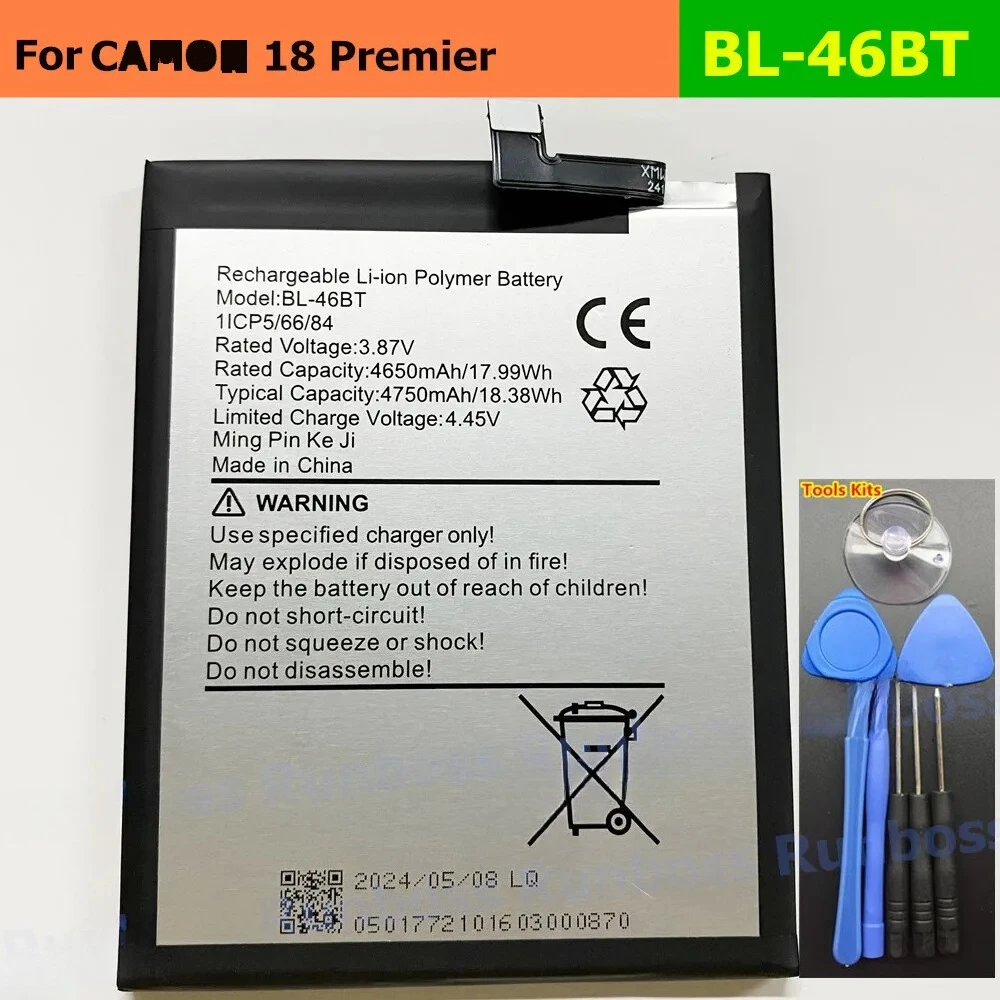

New BL-46BT 4750mAh For CH9 CH9n Mobile FOR Phone Battery Series