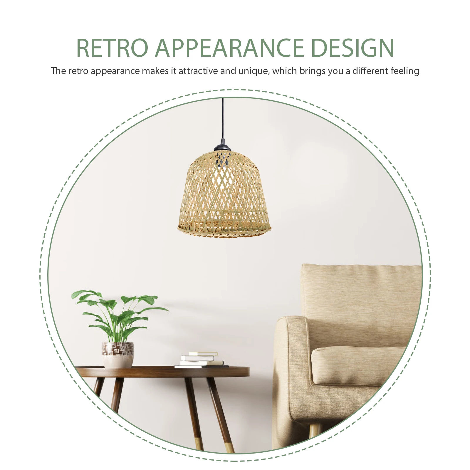 

Bamboo Lamp Shade Chinese Style Light Covers Soft Warm Lighting Pendant Lamp Shades Handmade Durable Restaurant Corridor