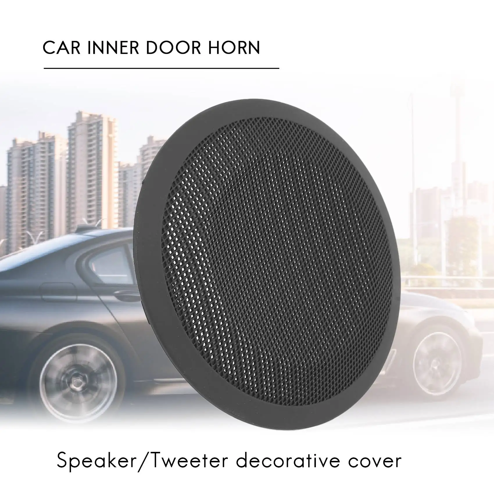 Car Upgraded Interior Door Loud Speaker Tweeter Cover Trim For-BMW X1 E84 E90 E91 51417144559