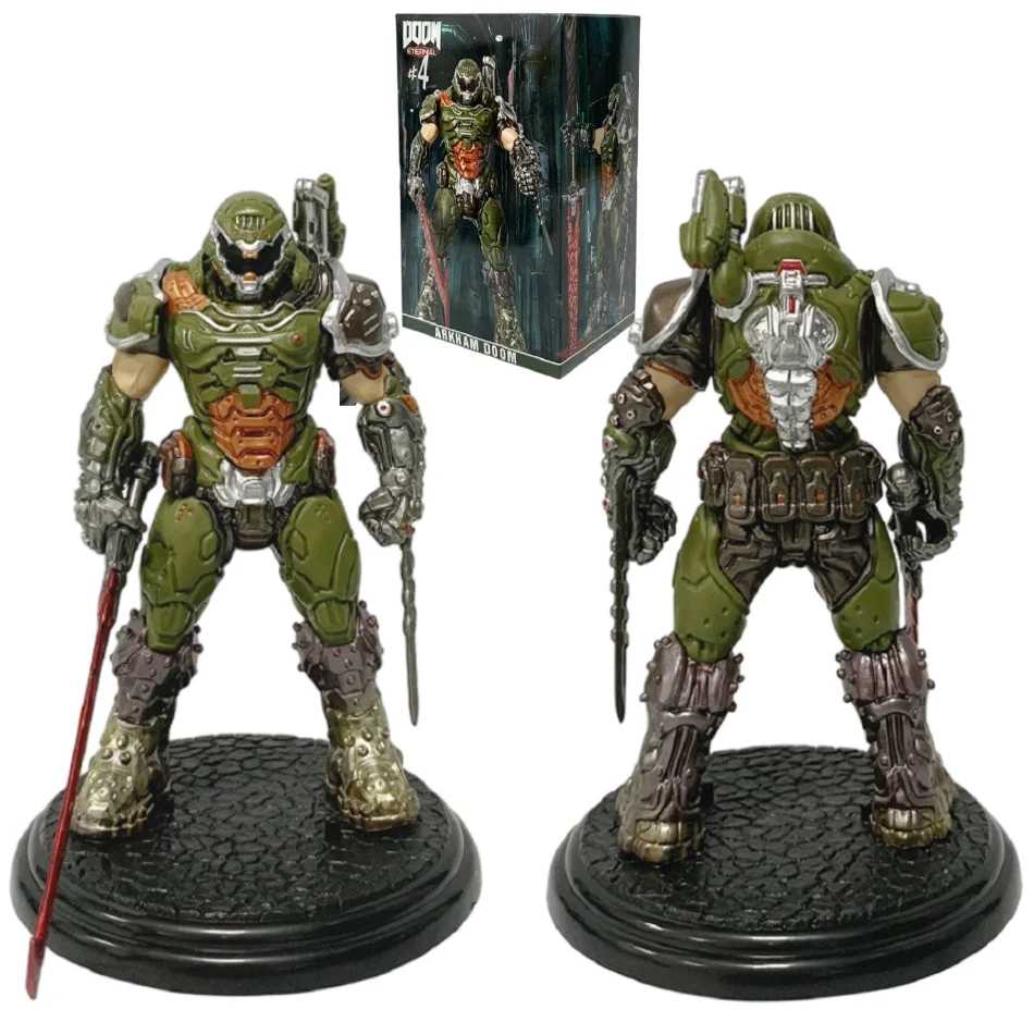 

21 см Doom Slayer Eternal Demon Hunter Arkham стоячая поза Коллекционная модель настольный орнамент кукла ПВХ игрушка подарки