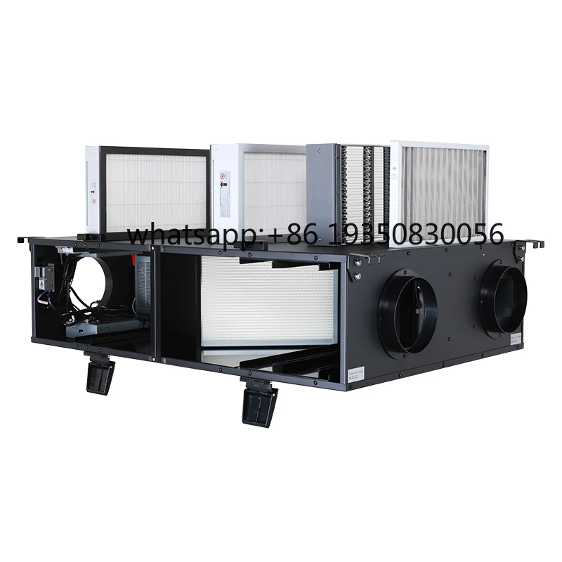 BROAD Ceiling Mounted Double Flow 1000m3 Per Hour Wifi Connected Smart Home Hepa Filter Energy Recovery Ventilation Systems