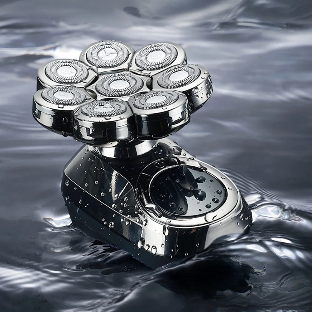 A66Z 6 в 1, триммер для волос в носу, ушах, борода, электробритва, мультиэлектробритва, электробритва для лысиych мужчин, светодиодный дисплей