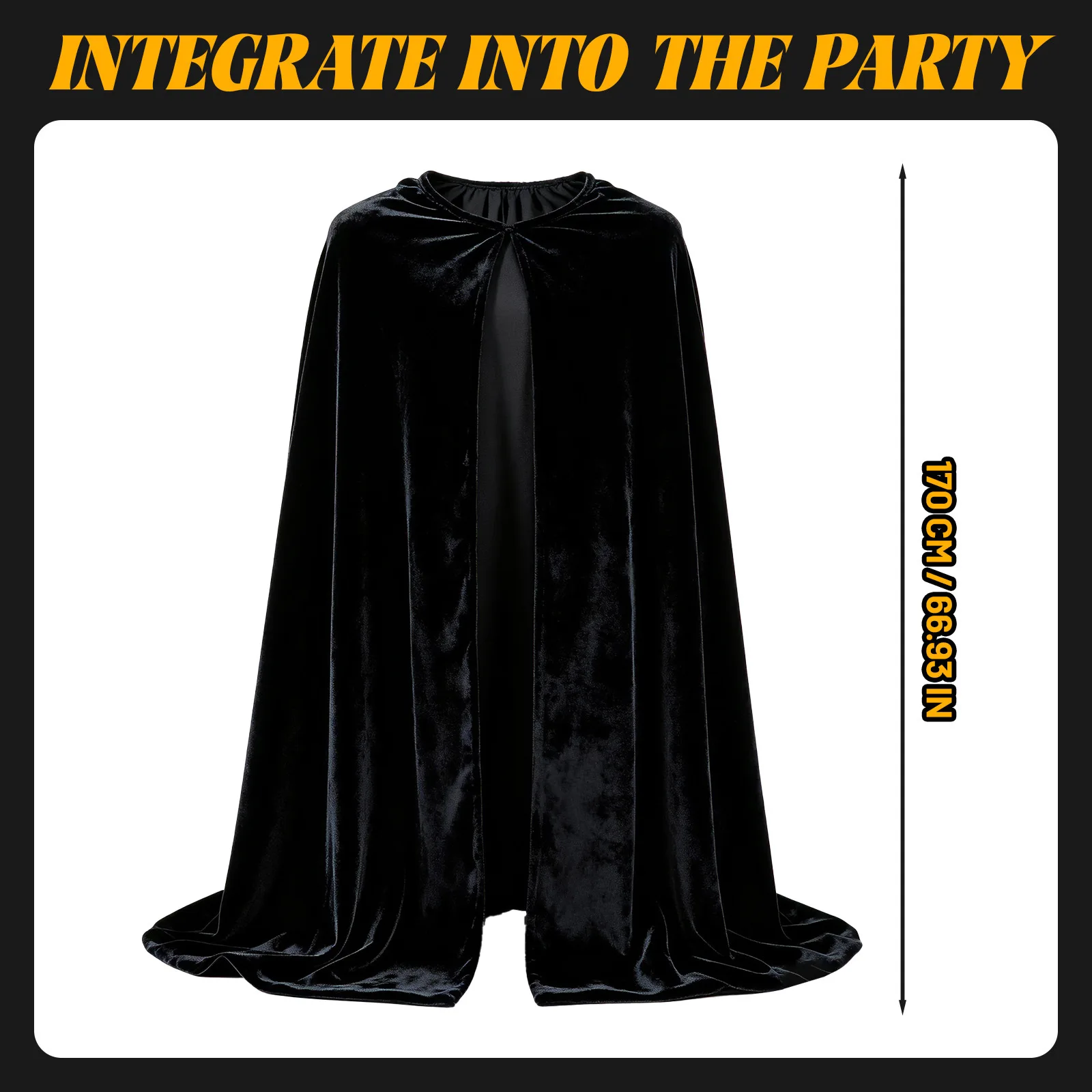 Hexenumhang, Hexenkleid für Halloween, Zauberin-Cosplay – Detail 1