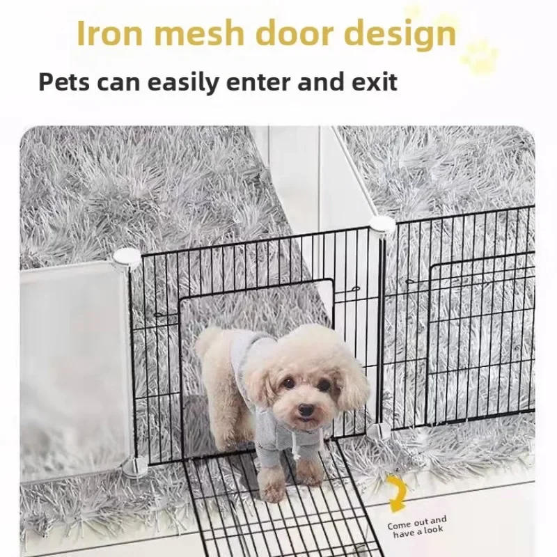 House Crate Clear Panels Plastic Divider Pet Fence Pet Supplies Transparent Pet Fence Configurable Multifunctional Barrier Dog