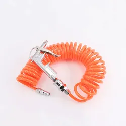 1PC Pneumatic Air Blow Gun Compressor Pistol Duster Cleaner European Style DG10 with 6M Spring Tube