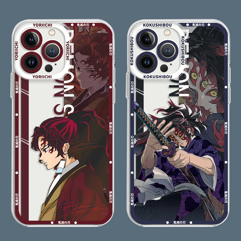 Cartoon Demon Slayer Clear Case For Realme 6 7 7i 8 8i 9 10 Pro Plus C11 C15 C20 C21 C21Y C31 C35 C55 GT Neo 2 Pro 5 SE Cover