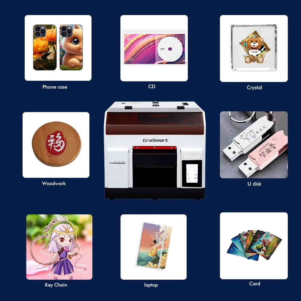 Reizjet L800 Head  Printer Printing Machine Semi-Automatic Phone Case Printer A5 Uv Printer Machinery For Small Business