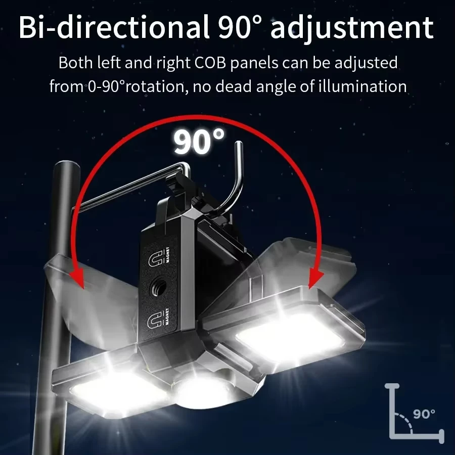 USB Rechargeable Mini LED Flashlight Defense Flashlight Waterproof COB Work Light Keychain Light Outdoor Camping Hiking Lantern