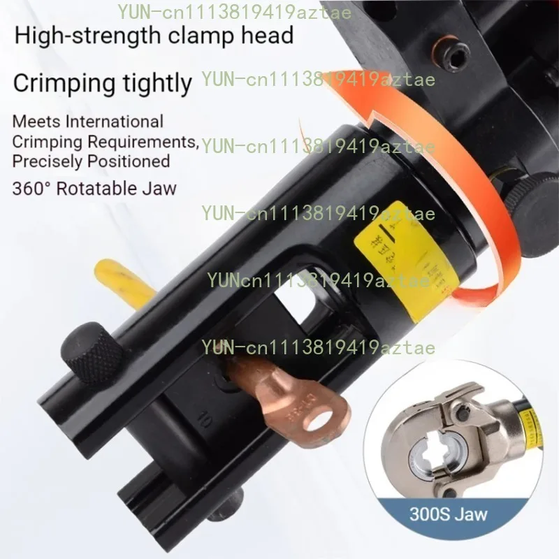 Rechargeable Portable Lithium‑Battery Hydraulic Crimping Pliers 70KN, for Copper Aluminum Terminal Processing