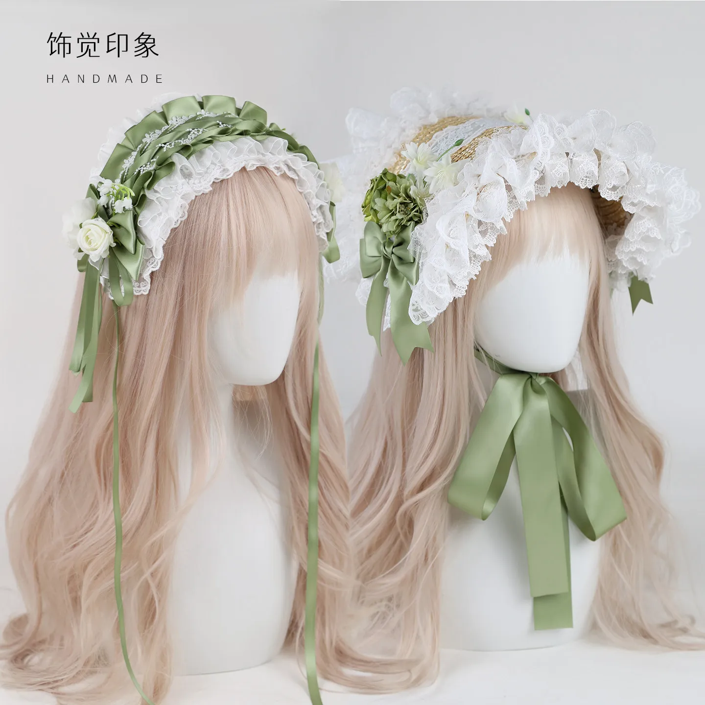 Lace Handmade Lolita Pastoral Bnt Hair Accessories Original Lolita Headband