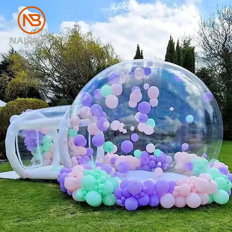NAIRBAG Bubble House 10FT 3m cúpula de aire adultos niños decoración de fiesta 13ft 4m tienda inflable tienda de burbujas cúpula de aire con bomba de aire sopladora