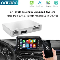 CARABC Wireless Carplay Android Auto For TOYOTA RAV4 Corolla Tacoma Camry CHR Tundra Highlander Prius 4Runner Yaris Module