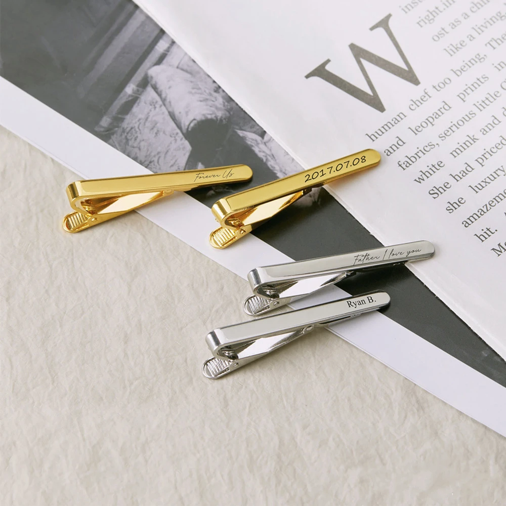 남성용 커프스 단추 및 타이 클립 세트 맞춤형 이름 커 - Tie Clip Bar Set Stainless Steel 리뷰 및 가격