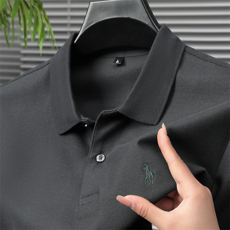 100% cotton high-end short sleeve POLO shirt men\'s summer fashion designer horse logo brand embroidered Luxury casual T-shirt