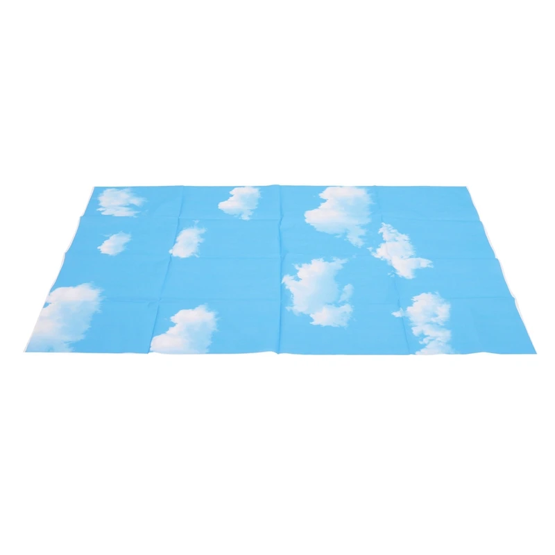 A003 2 قطعة 3X5ft السماء الزرقاء سحابة بيضاء التصوير خلفية شاشة خلفية استوديو الدعائم