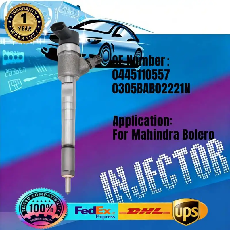 

0445110557 0305BAB02221N Common Rail Fuel Injector for Mahindra Bolero