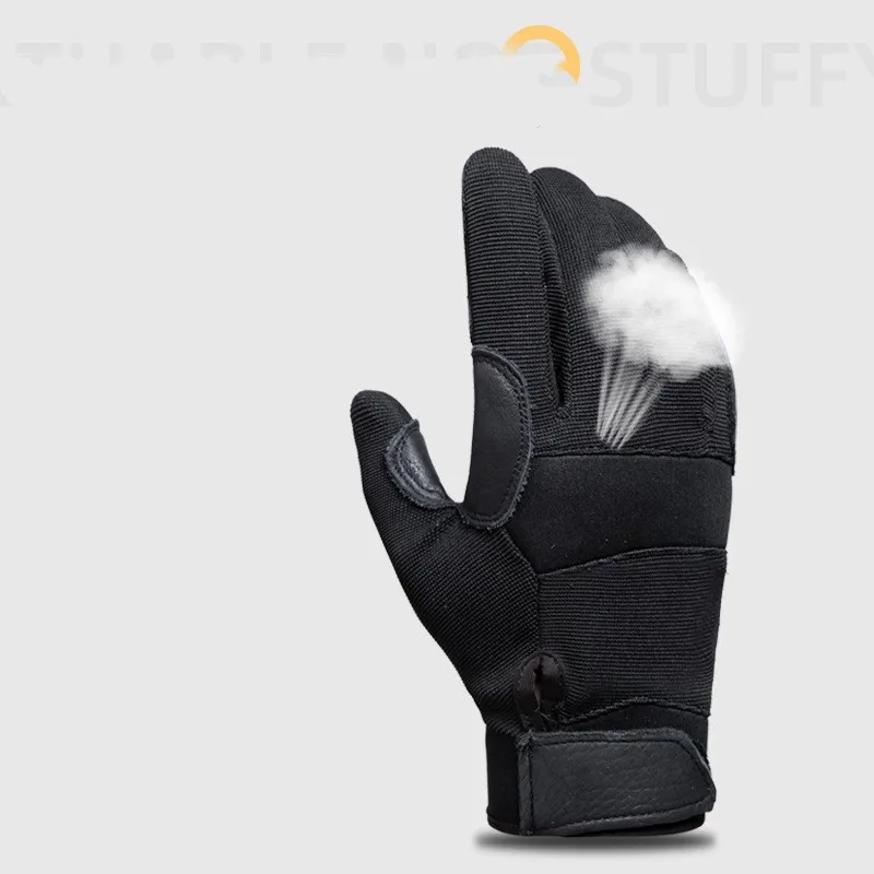 Winter Fishing Leather Gloves Men Full Finger Downhill Anti-slip Surfcasting 등산Camping  Fishing Carp Equipment