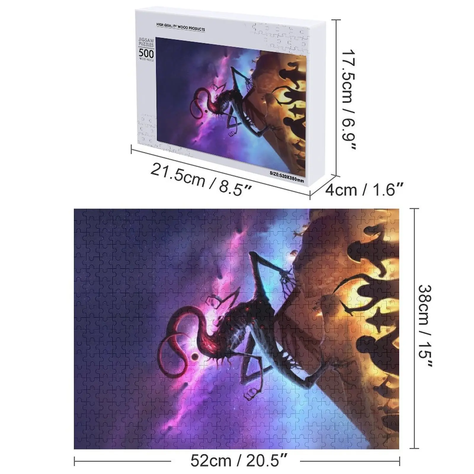 أقنعة Nyarlathotep، غلاف الكتاب الثاني من Sam Lamont Jigsaw Puzzle Woodens للبالغين #4