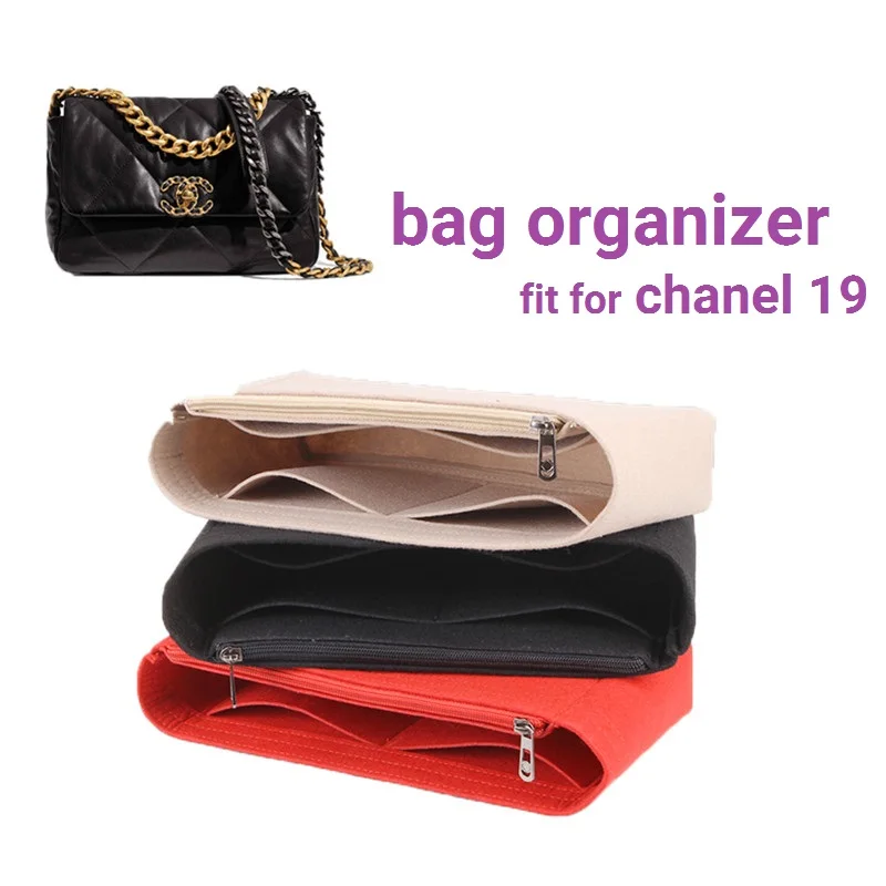 

【Soft and Light】Bag Organizer Insert For Chanel 19 Bag Organiser Divider Shaper Protector Compartment Inner Lining