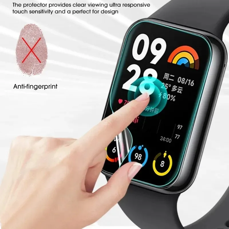 10/1pcs Displays chutz folien für Xiaomi Band 8 aktive Smartwatch Hydro gel Film HD klare ultra dünne Schutz folien mit vollständiger Abdeckung