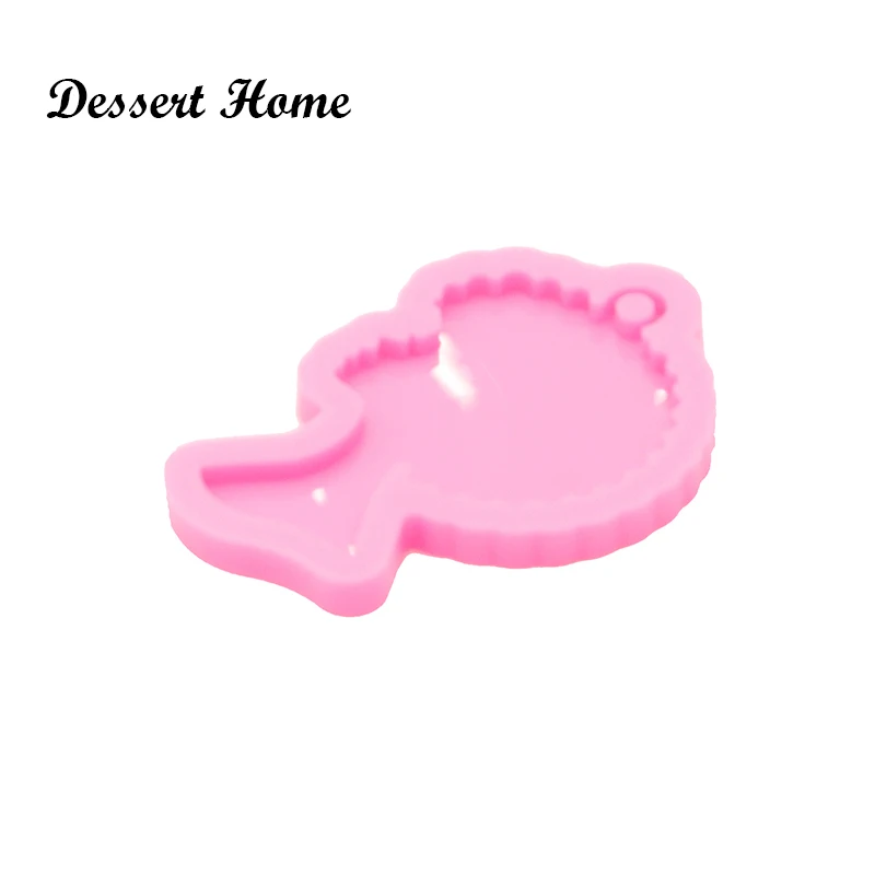 DY0798 Bright Resin Craft Afro Keychain Mould ,Girl Silicone Molds for badge reel as well , DIY Resin Epoxy Jewellery Making