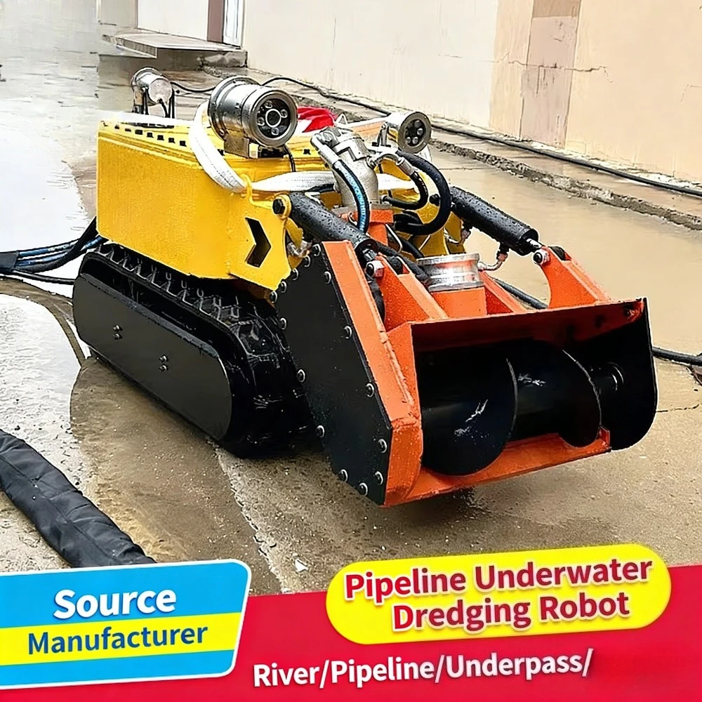 High-Efficiency Remote-Controlled Crawler Dredging Robot Pipeline Silt Sewage Precision Cleaning Machine（Deposit）