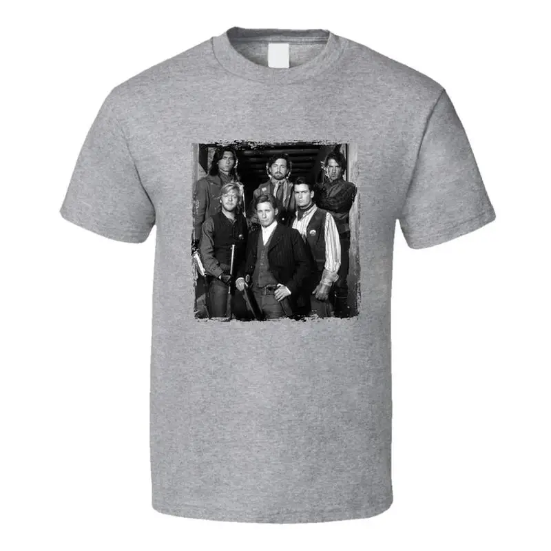 

Футболка для фанатов фильмов Young Guns 80S Western Cast Photo
