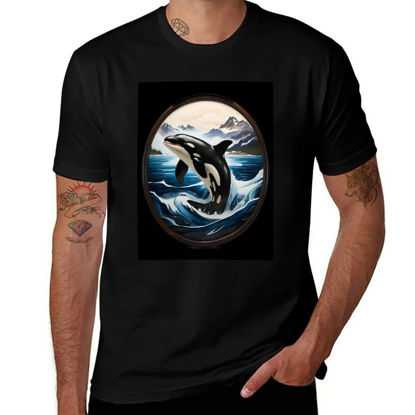 

Alaskan Orca T-Shirt t shirt custom print man t shirts for men T-Shirt