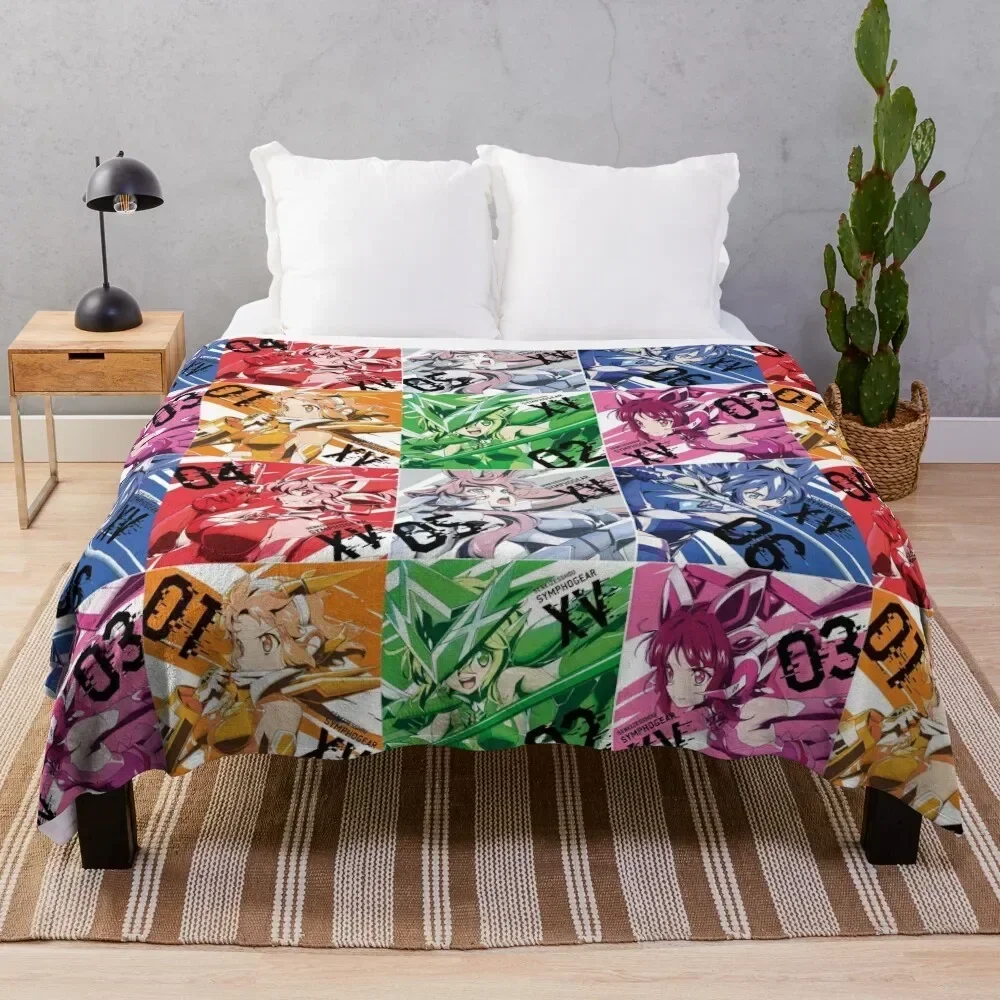 

Senki Zesshou Symphogear Throw Blanket Stain Resistant Cozy Warm Blanket