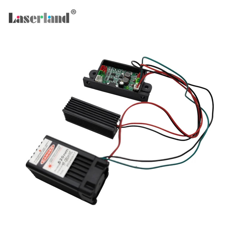 650nm 150mW Red + 515nm 50mw Green Laser Module Diode TTL 12V TEM Stage