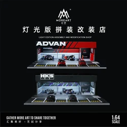 MoreArt 1:64 HKS /Advan modification shop  Diorama