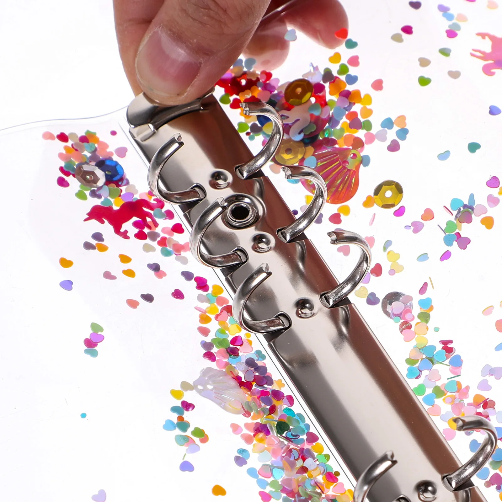 

1pcs A6 Notebook Loose Leaf Cover For School Office Supplies Scrapbook Binder Protective Shell Decorative Cover Journal Binder