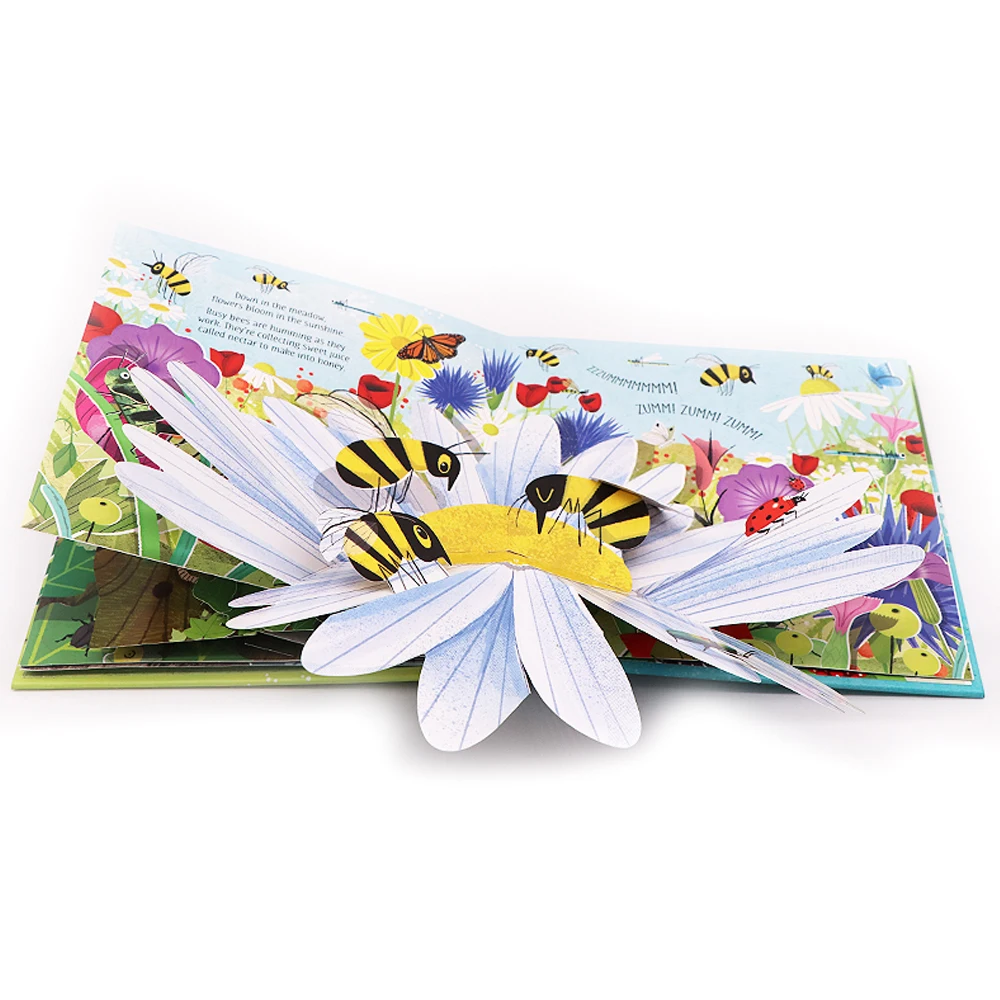 Natureza usborne pop-up inglês 3d aleta imagem livro crianças leitura bebê aprender inglês língua livros para crianças montessori brinquedos