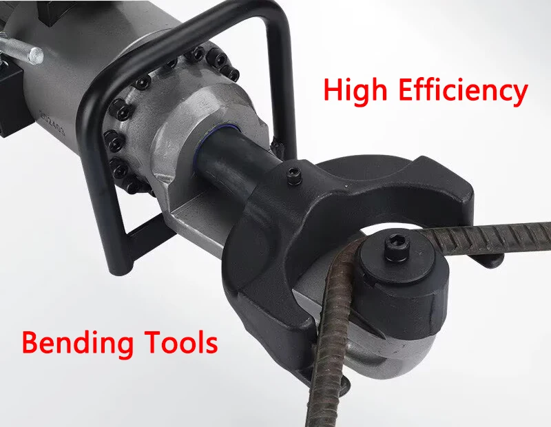 Handheld Portable Electric Steel Bar Bending Machine HRB-25 Small Hydraulic Steel Bar Bender Rebar/Reinforced Steel Bending Tool