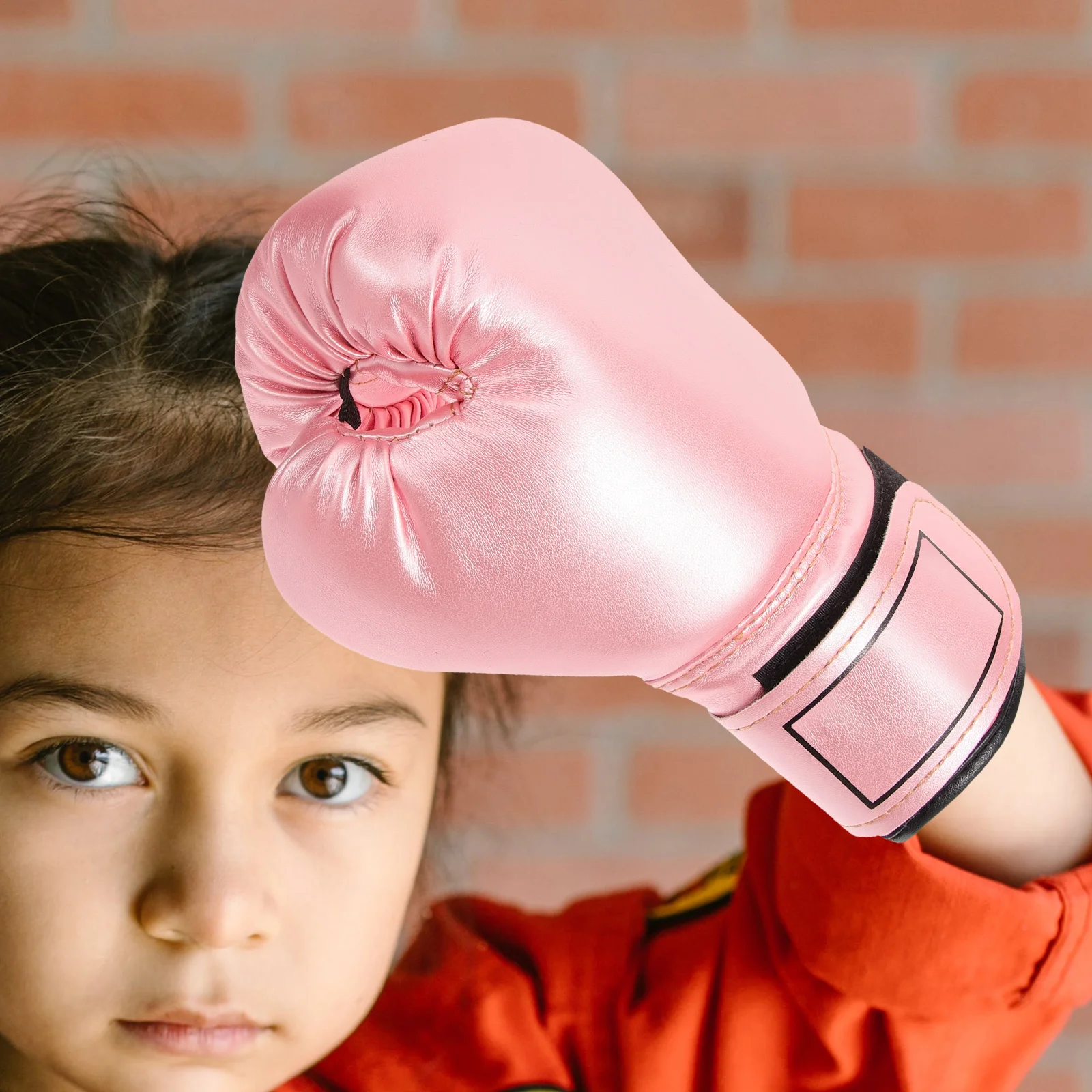 

1 Pair Boxing Gloves Toddler Kickboxing Sparring Glove Durable Pu Cover Breathable Mesh Lightweight Portable For All Thai