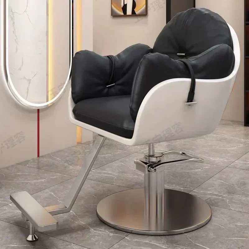 

Lifter Comfortable Barber Chair Adults Backrest Esthetician Barber Chair Luxury Swivel Adjustable Cadeira Salon Furniture